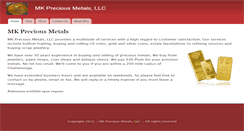 Desktop Screenshot of mkpreciousmetalsllc.com